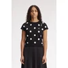 FRED PERRY FLOCKED MAJICA BLACK