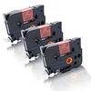 Komplet Brother TZe-441/TZ-441/PT/P-Touch 18mm kompatibilni trakovi (3) - črn izpis/rdeč trak