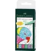 Faber Castel Pitt Artist Pen Brush India ink pen 1/6 Pastel