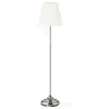 ARSTID Podna lampa, niklovano/bela