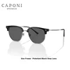 Caponi Unisex naočare za sunce, Crno-sive