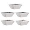 Vrtna saksija 5 pcs Srebrno 40 x 40 x 15 cm Nehrđajući čelik