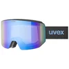 uvex Lace Attract FM okuliare, black matt/blue-green