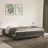 Madrac s džepičastim oprugama srednje tvrdoće tamnosivi 183x213x20 cm baršun