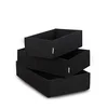 Wallxpert HMY 6272 Set kutija za odlaganje, 3 komada, Crni