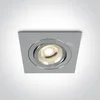 UGRADBENA SVJETILJKA 1×GU10/50W/MR16/230V IP20 ALUMINIJ