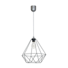 Viseće svetlo BASKET 1xE27/60W/230V sivo