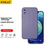 Keklle Maska za mobilni telefon iPhone X, Ljubičasto-siva