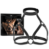 Fetish Submissive Bondage Adjustable Chest Harness Black