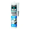 Silikonska tesnilna masa Sanitary, siva, Bison, 280ml