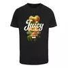 Mister Tee Majica Delicious Peaches  temno zelena / temno oranžna / črna / bela