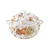 Soup serving bowl with lid, porcelain, 19 x 16 cm, Harvest - Nuova R