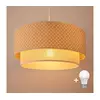 Brilagi-LED Luster na sajli BOHO BOBO 1xE27/10W/230V O 40 cm tačkice bež/krem.