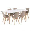 Silla 150 6+1 jedilni komplet, belo-bež