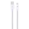 Dviced Cable USB-A to Lightning Nylon Textile 1,25m - White