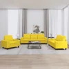 3-dijelni set sofa svjetložuti od tkanine