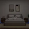 Noćni ormarići s LED svjetlima 2 kom boja dimljenog hrasta