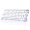 GravaStar Mercury K1 75% Wireless Mechanical Gaming Keyboard/Special Edition Opaline White/Aluminium Alloy/ Hot-Swap/Sideprint keycaps/Kalih Cherry Pink linear switches