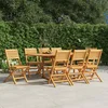 Sklopive vrtne stolice 8 kom 47x62x90 cm od masivne tikovine