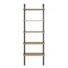 Hanah Home Piante Walnut Black Polica za knjige 60x174x22cm, Bež