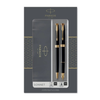 Parker poklon set sonet black gt - hemijska olovka + nalivpero ( PK93371 )