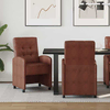 vidaXL Jedilni stoli 2 pcs Sijajna rjava 57 x 67 x 98 cm Umetna koža