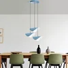 Opviq Luster Vatoz-Nus-6141, 75-112cm, 50 cm, 3xE27, Plavi