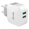 Celly TC2USBTURBO kućni punjač za mobilne telefone 2xUSB beli