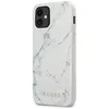 Maska za iPhone 12 mini bela Guess Faceplate Marble