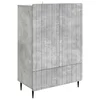 Kreveta Betonska siva 66 x 34,5 x 97 cm Konstruirano drvo