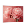 Canvas Slika na platnu Roze božuri 60x45cm, Sa ramom, Beli