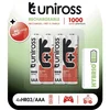 Uniross Polnilna baterija AAA Ni-Mh UH4AAA1000  (4 kom), (21533618)