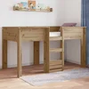 vidaXL Postelja na vzkraj za otroke Umetni hrast 100 x 200 cm