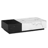 Livetastic Klubska Miza Marble, Videz Marmorja