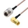 shumee Pigtail N vtičnica/SMA vtič RA RG316 1m
