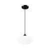 Luster na sajli HARMA 1xE27/15W/230V, prečnik 30 cm, bela/crna