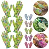 shumee Vrtne rokavice proti zdrsu, 3 pari, MIX pisanih, dolžine 23 cm, vergionic