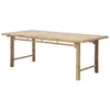 Casa Padrino luxury dining table natural 200 x 100 x H. 74 cm - Rectangular bamboo kitchen table - Dining room furniture - Bamboo furniture - Luxury furniture - Luxury dining room furnishings