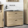 Kupaonski ormar s ladicama Sonoma hrast 76,5 x 35 x 64 cm
