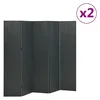 Vidaxl Paravan 5-delni 2 kosa antracitne barve 200x180 cm jeklo