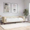 Dnevni krevet s madracem krem 80 x 200 cm od tkanine