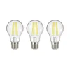 Arcchio Žarnica LED E27 5W 3.000K 1060 lumnov prozorna komplet 3