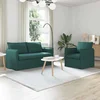Vidaxl Kavč 2 pcs Temno zelena Kovina