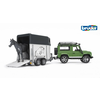 BRUDER igrača Land Rover s prikolico in konjem, 61 cm