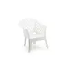 IPAE-PROGARDEN Baštenska fotelja Lario - bela 72 × 72 × 76 cm