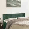 vidaXL vidaXL Posteljno vzglavje 2 kosa temno zeleno 72x5x78/88 cm žamet, (20953117)