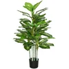 Homestar Umetna rastlina 120 cm zelena v cementni lončki