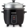 Cook-It Aparat za kuvanje pirinča sa parnim nastavkom 2 u 1, 1.5l, 6–10 porcija, Automatski program, Crni