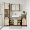Komplet omaric za kopalnico 4 kos Sonoma hrast 40 x 36 x 181 cm