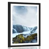 Plakat s paspartujem mogočni slapovi - 20x30 no frame